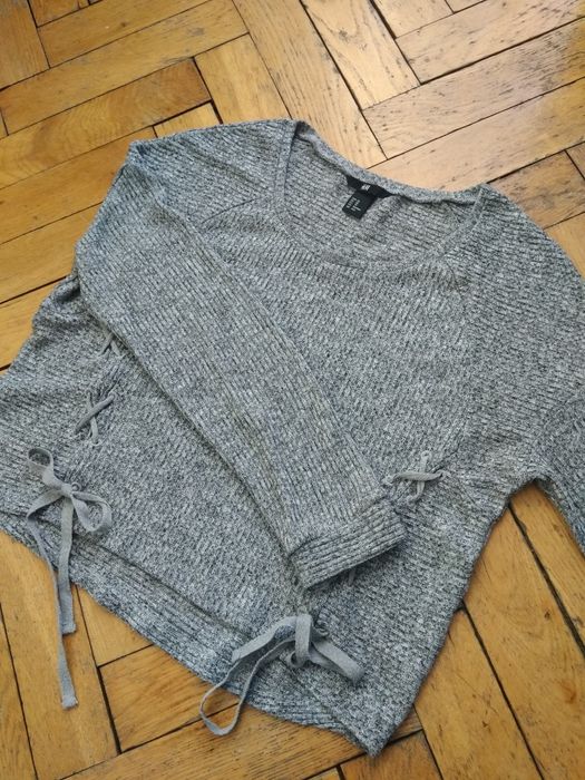 Szary sweter, H&M, XS