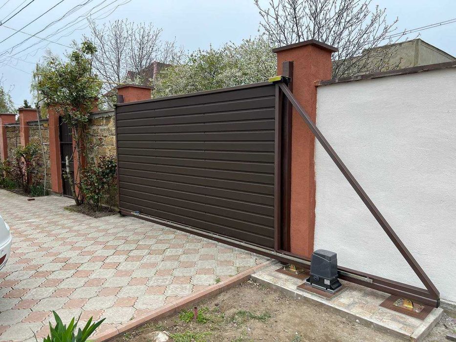 Каркас откатных ворот, Ворота под ключ, Готовые ворота, Сдвижные ворот