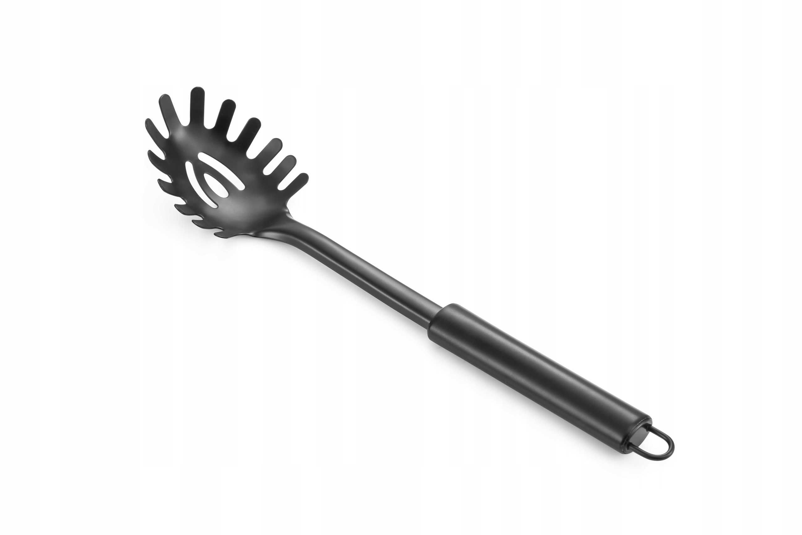 Łyżka do makaronu metalowa czarna HTXD0292