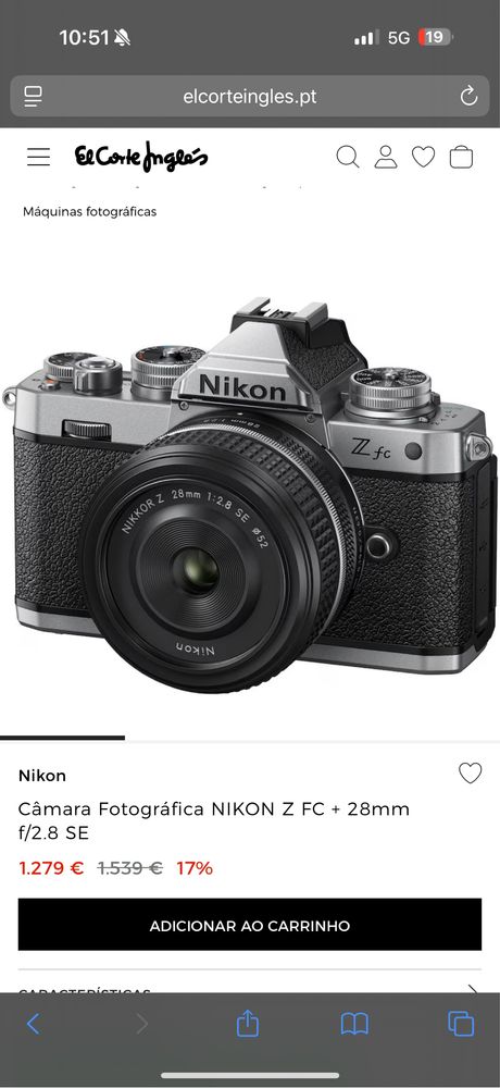 Nikon zv fc Como Nova
