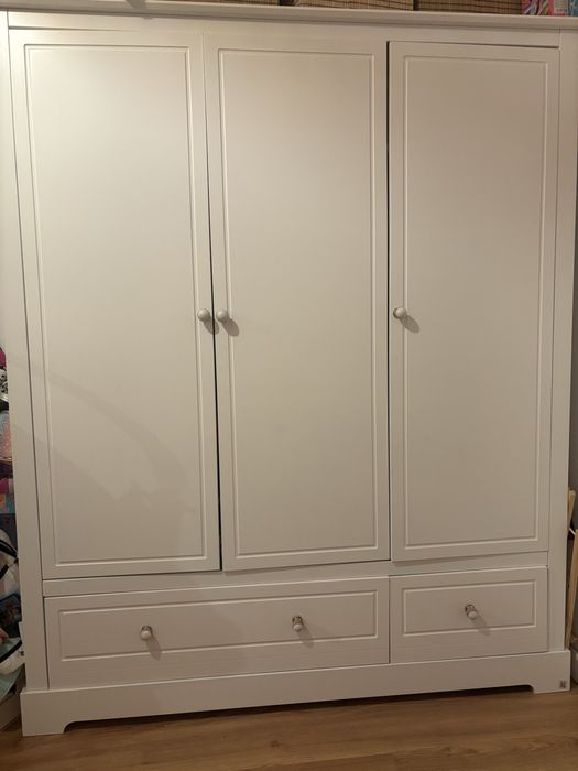 Szafa 3-drzwiowa biala dziecięca firmy Bellamy