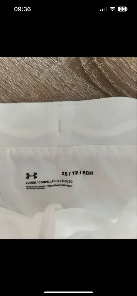 Under armour set do biegania XS biały