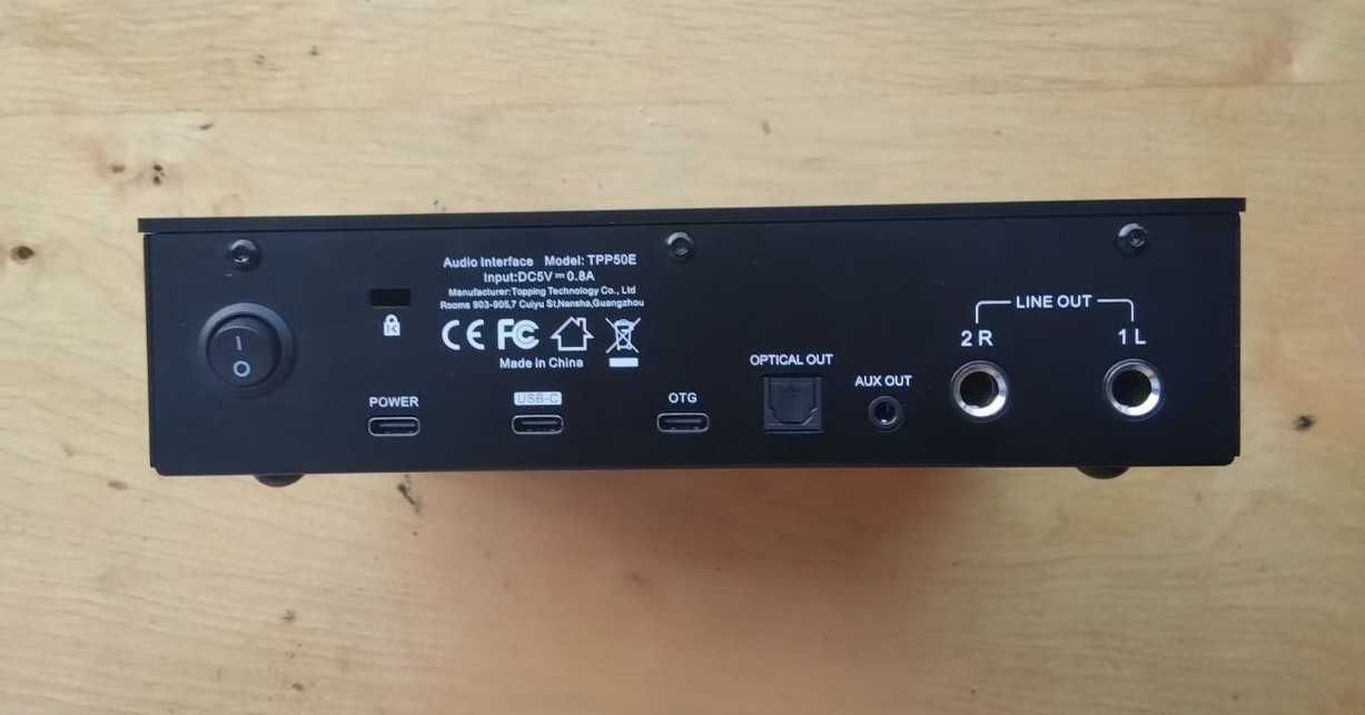 TOPPING E2x2 OTG Professional аудиоинтерфейс USB звуковая карта
