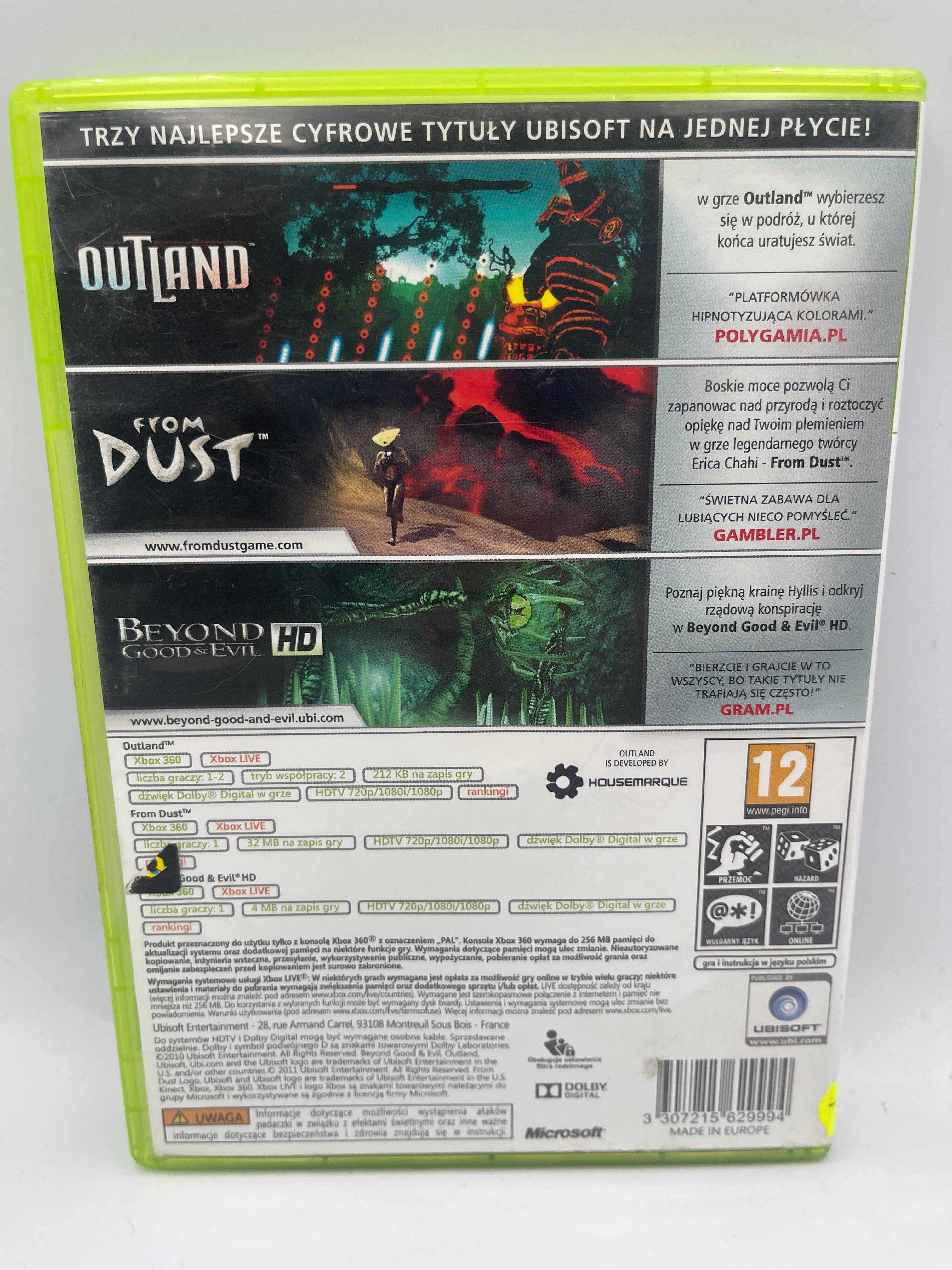 Tripple Pack: Outland / From Dust/ Beyond Good and Evil HD Xbox 360