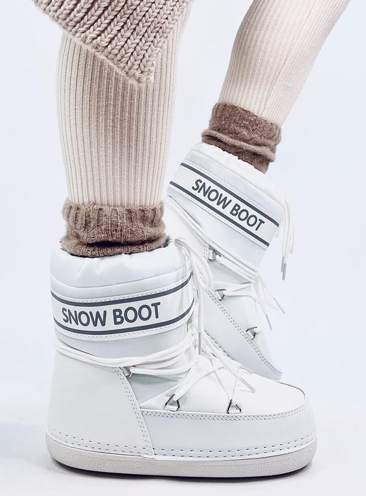 Snow Boots Krótkie Sims White