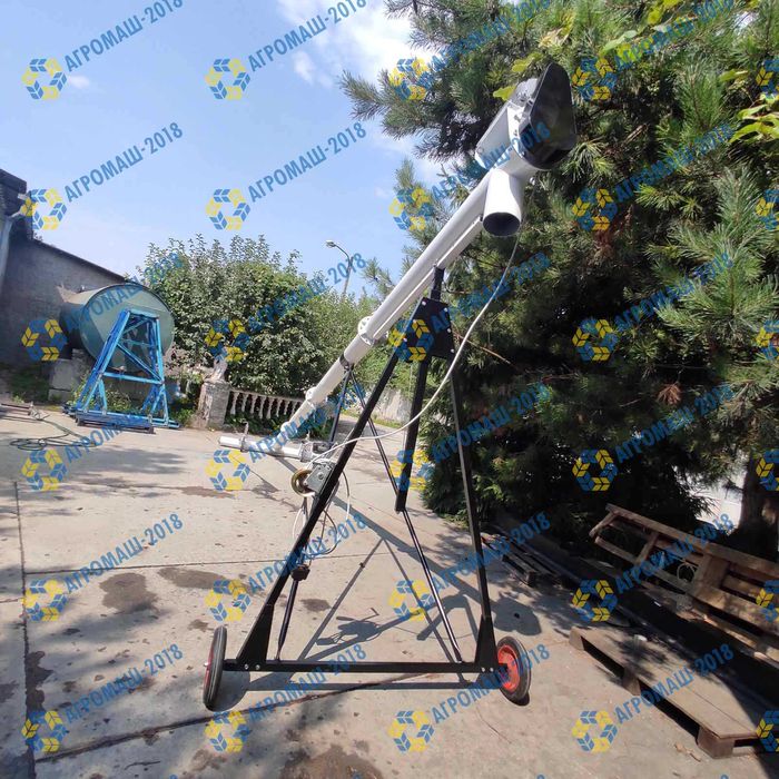Шнековий завантажувач,погрузчик зерна,протруювач,підборщик.Ø159