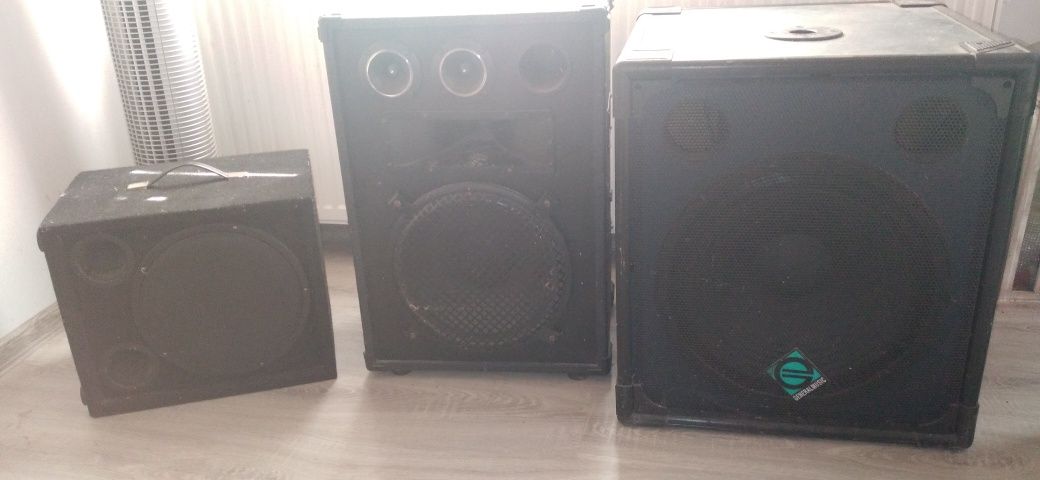 Subwoofer Estradowy  LEM - 15 , plus kolumny