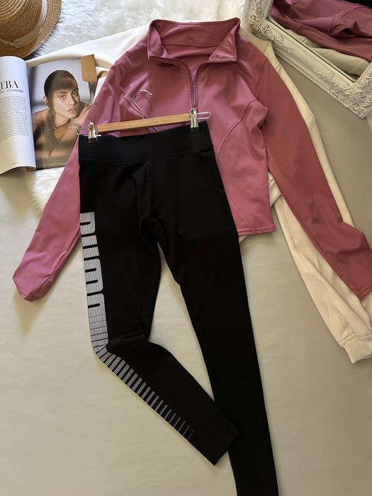 Спортивный женский костюм Лосіни Puma + кофта розмір S