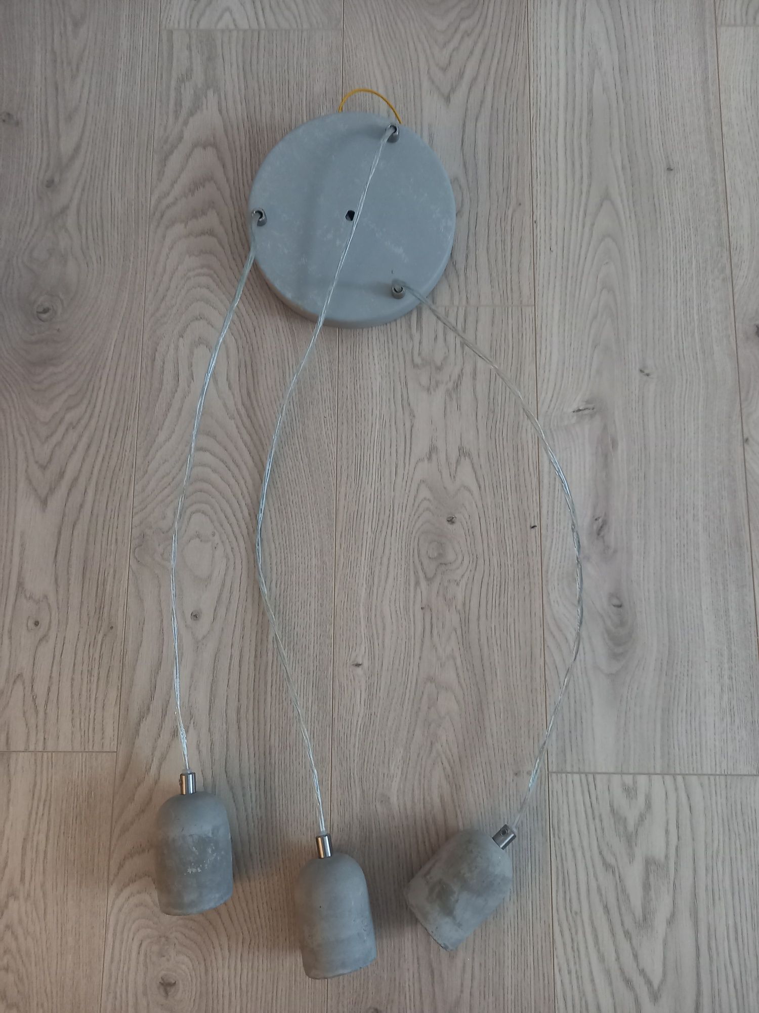 Minimalistyczna lampa wisząca loft betonowa szara Eglo Silvares