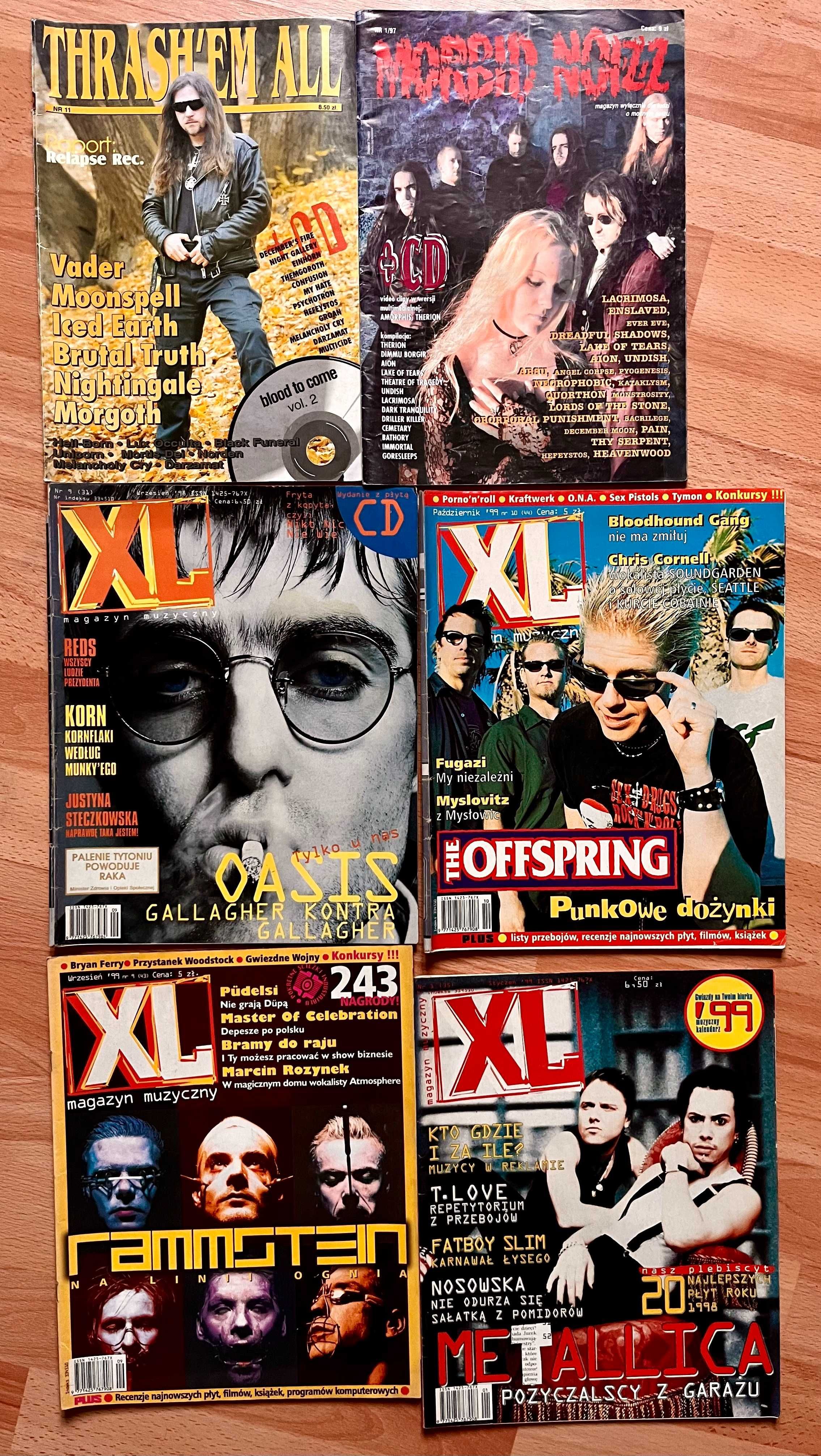 Magazyn XL, Morbid Noizz, Trash'em All, Czasopisma muzyczne