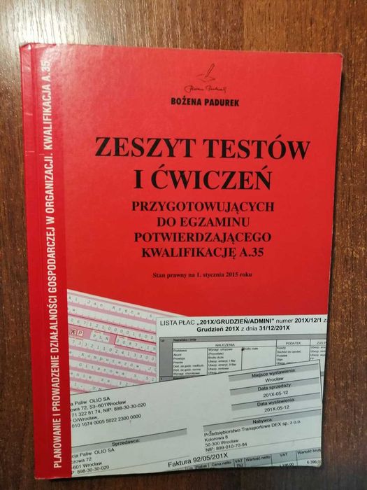 Zeszyt testów i ćwiczeń kwalifikacja  A.35 , Bożena Padurek
