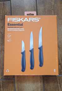 Nowy zestaw Komplet noży w pudełku Fiskars Essential 3 szt.