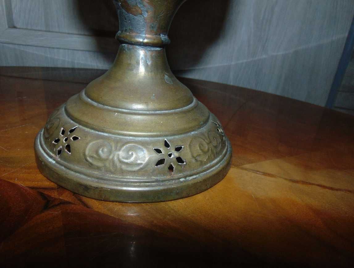 Przedwojenna mosiężna lampa naftowa,brenner