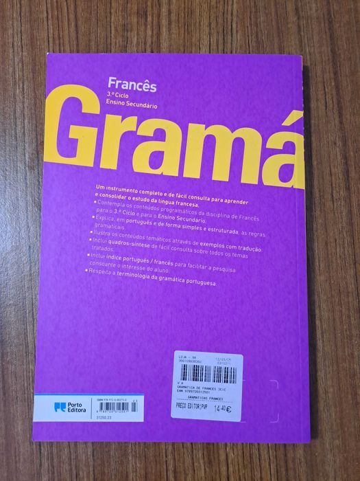 Gramática Francês 3 ciclo, secundário (nova)