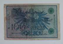 Banknot 100 marek niemieckich , 1908