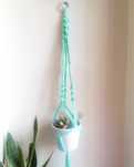 Suporte vasos em macrame