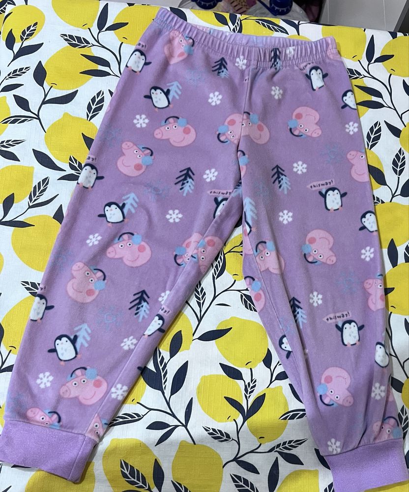 Pijama Polar C&A da Porquinha Peppa - 4 anos