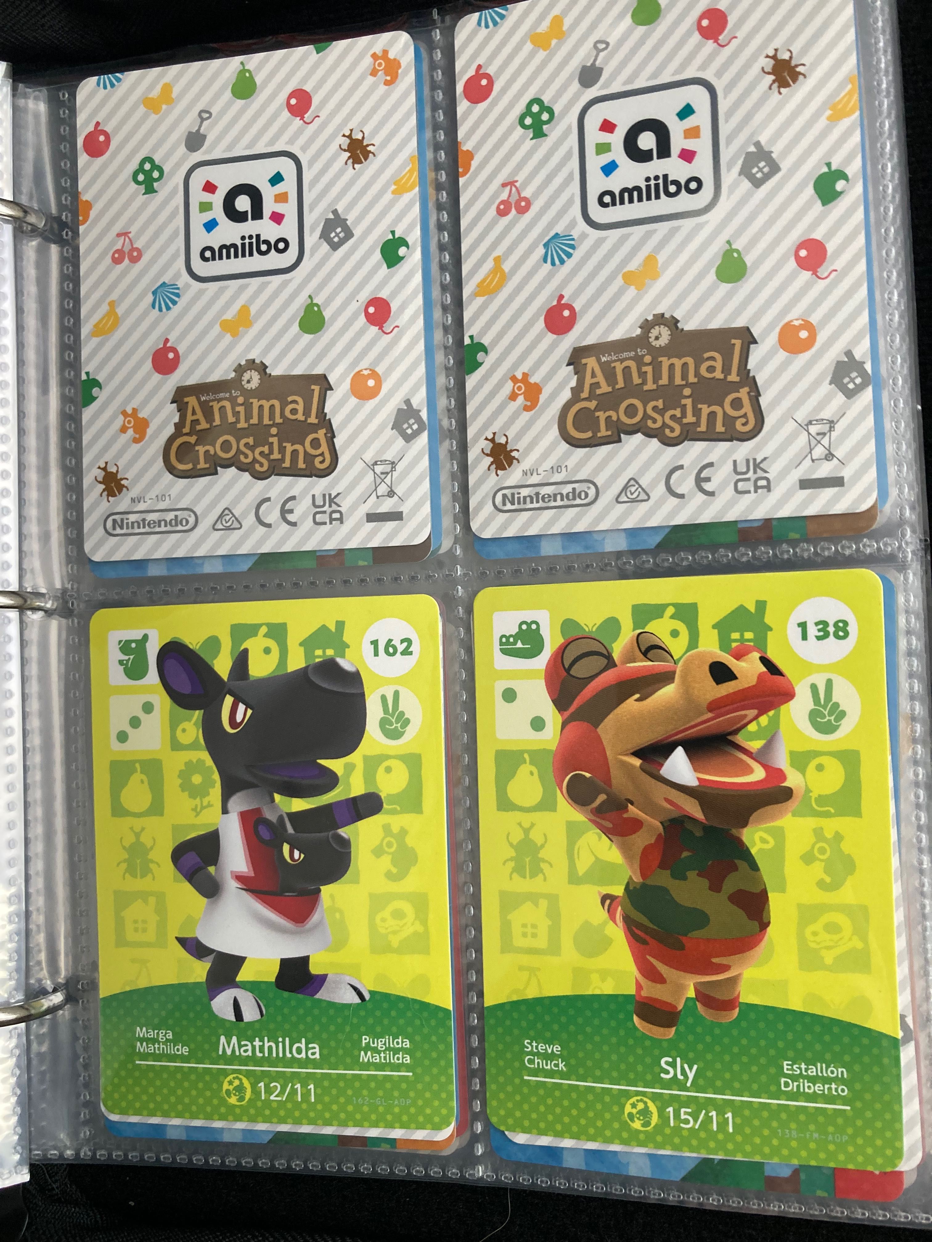 Cartas Amiibo Animal Crossing