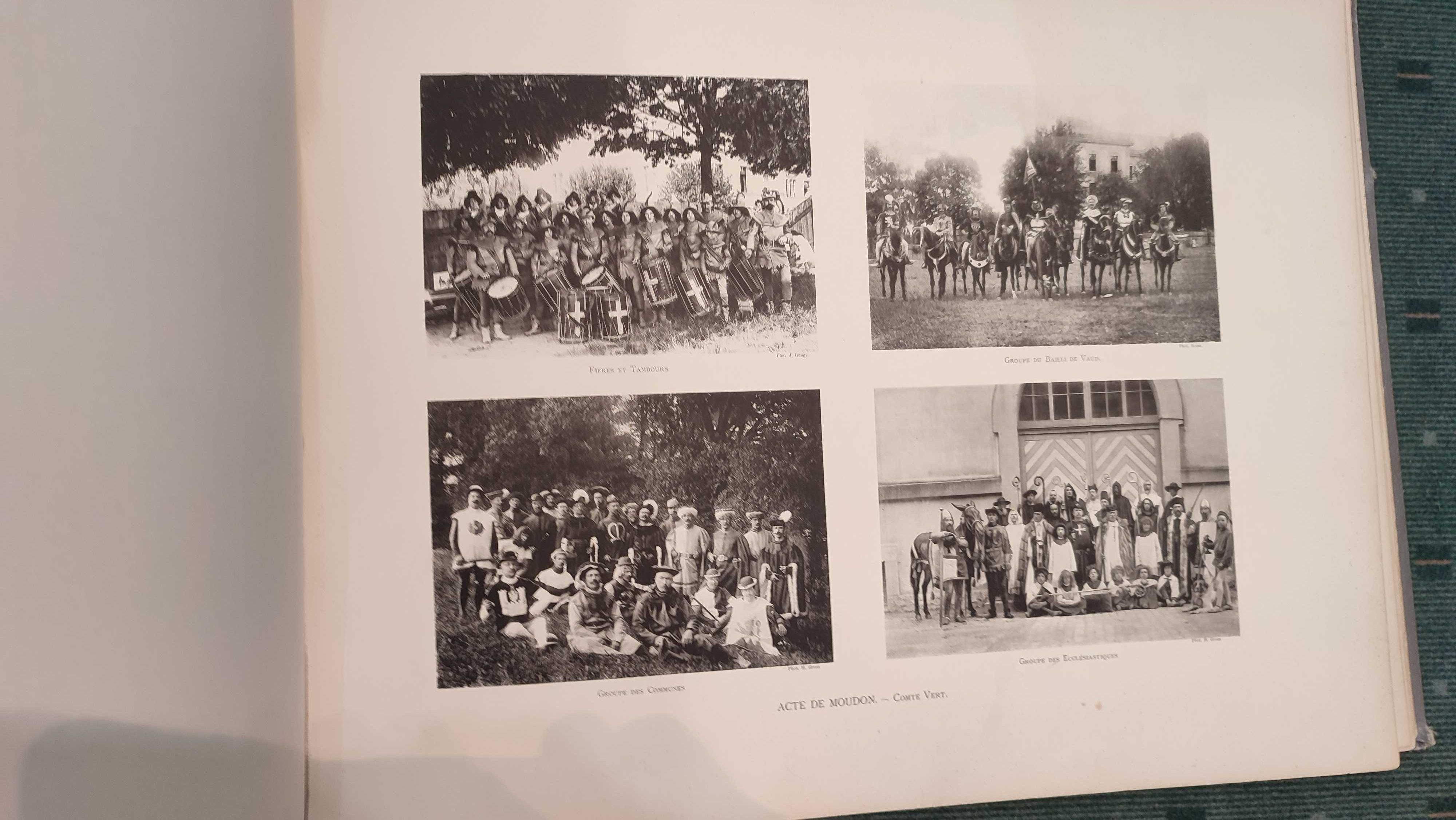 LIvro antigo de Fotografia - Festival Vaudois - Fêtes du Centenaire