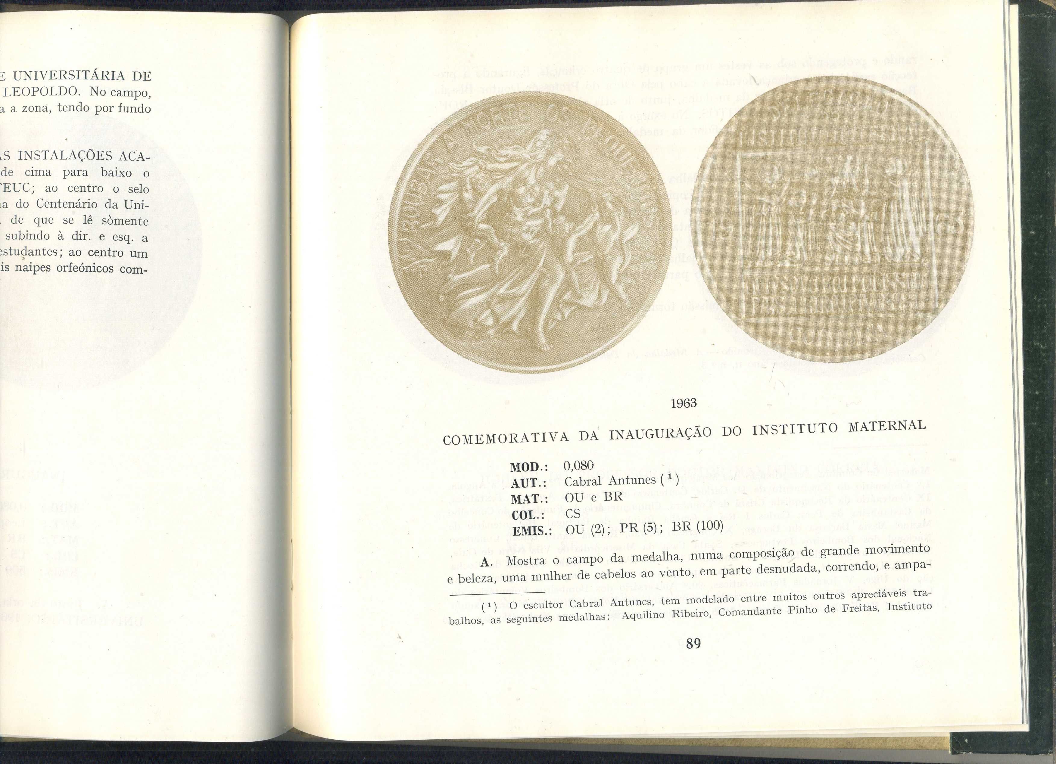 Medalhística Coimbrã, Armando Carneiro Silva - livro