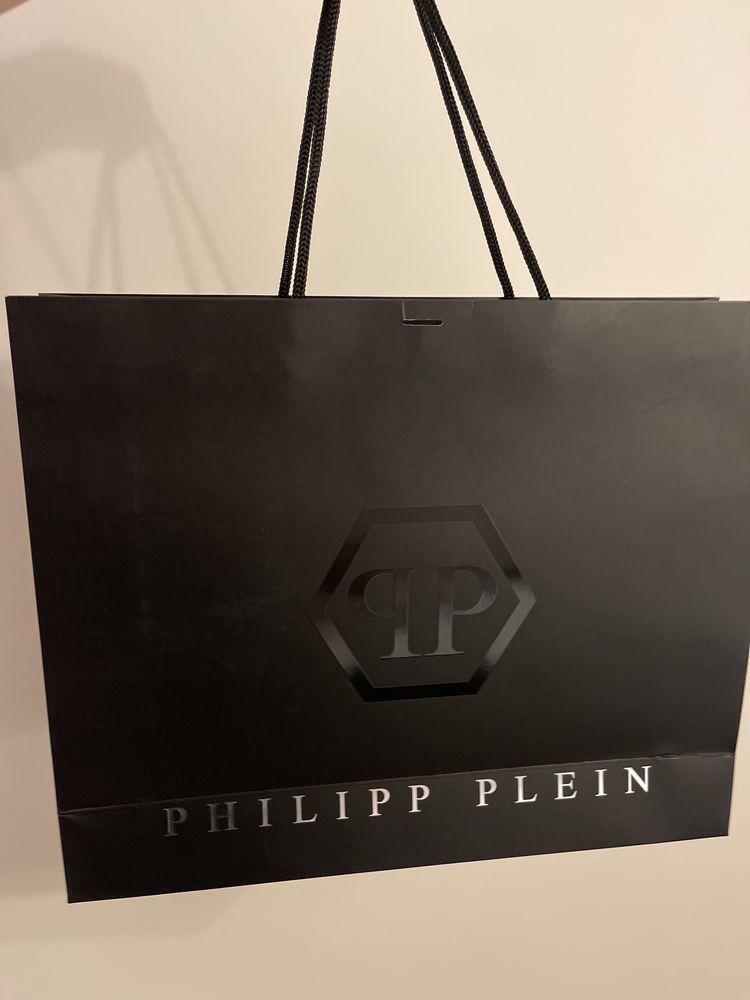 Phillip Plein torba prezentowa papierowa czarna 44/36