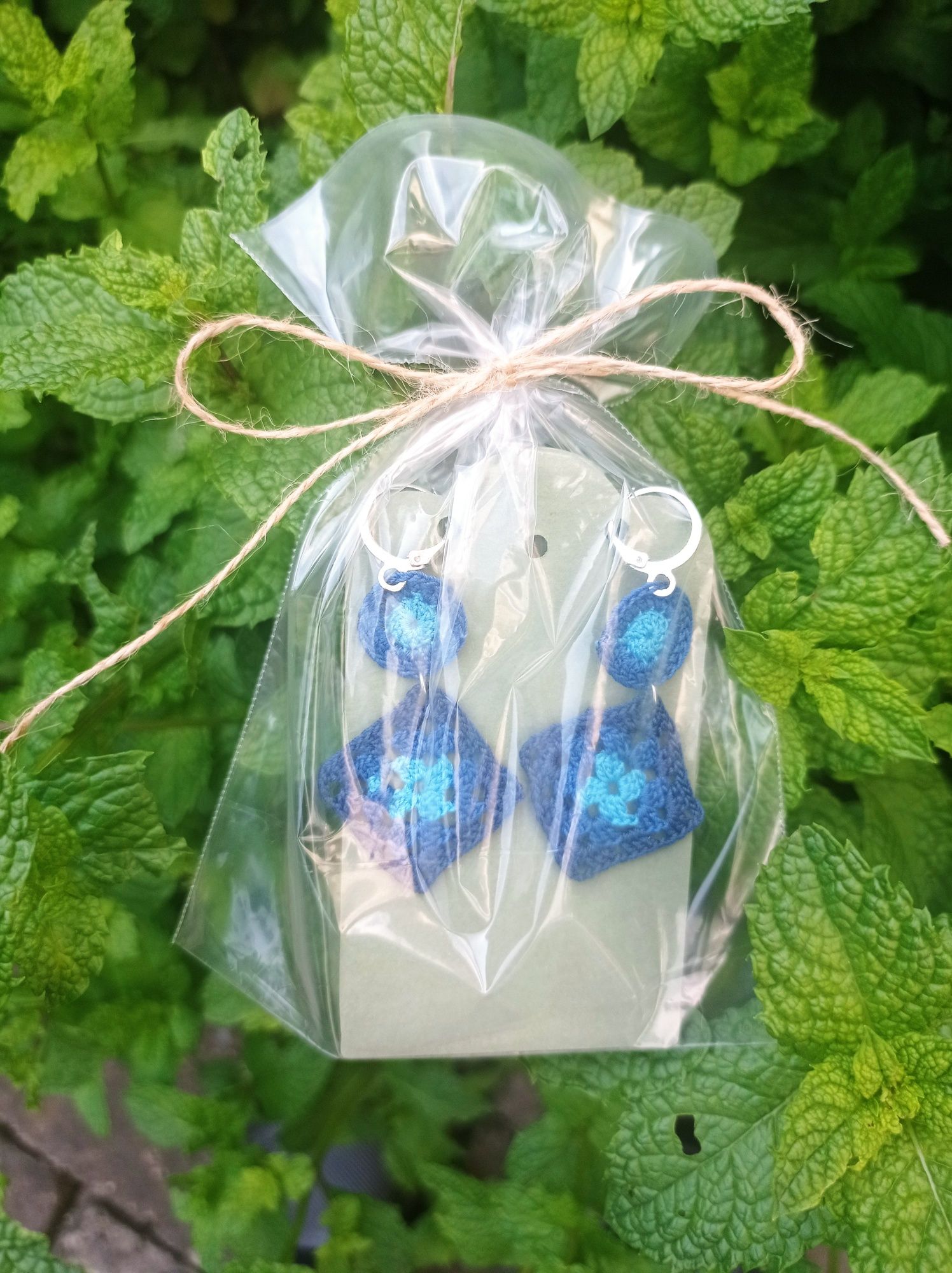 Kolczyki hand made na szydełku