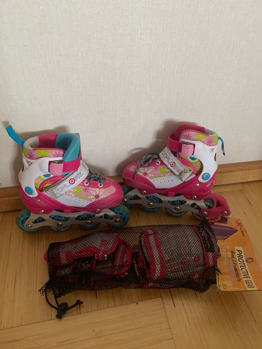 Роликові ковзани із захистом.27-30 розмір.
