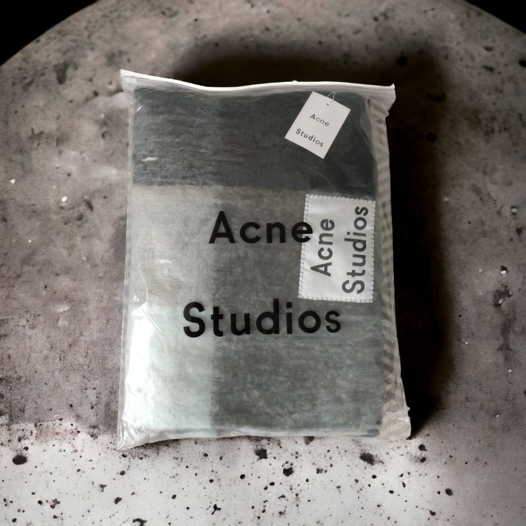 NOWY Szal ACNE STUDIOS modnie wygoda szarości kolory jesień/zima
