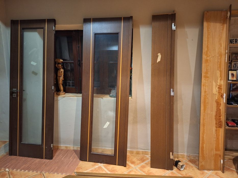 Porta dupla madeira maciça