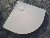 Brodzik płaski 80x80, Cersanit Tako Slim półokrągły.