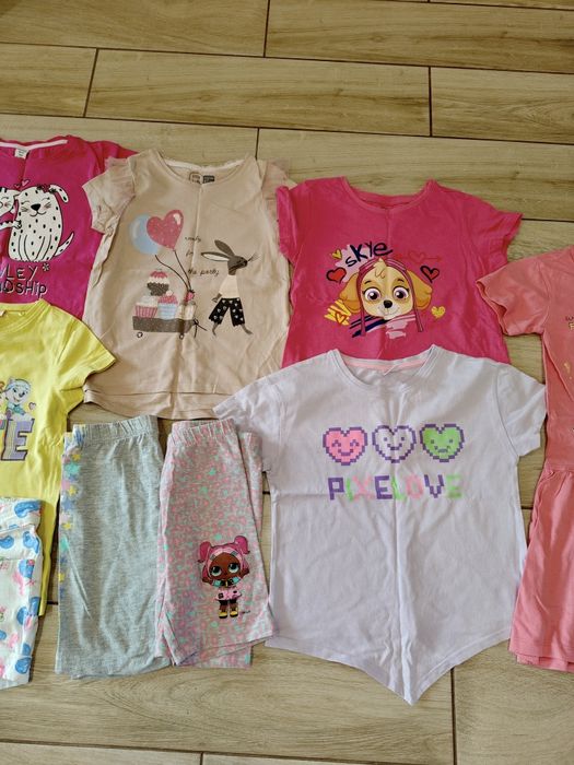 Paka ubrań letnich dla dziewczynki r. 122
