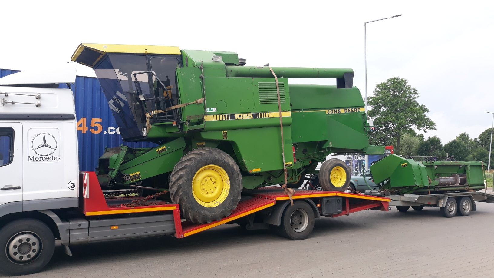 Transport   maszyn rolniczych, budowlanych kombajnów usługi transporto