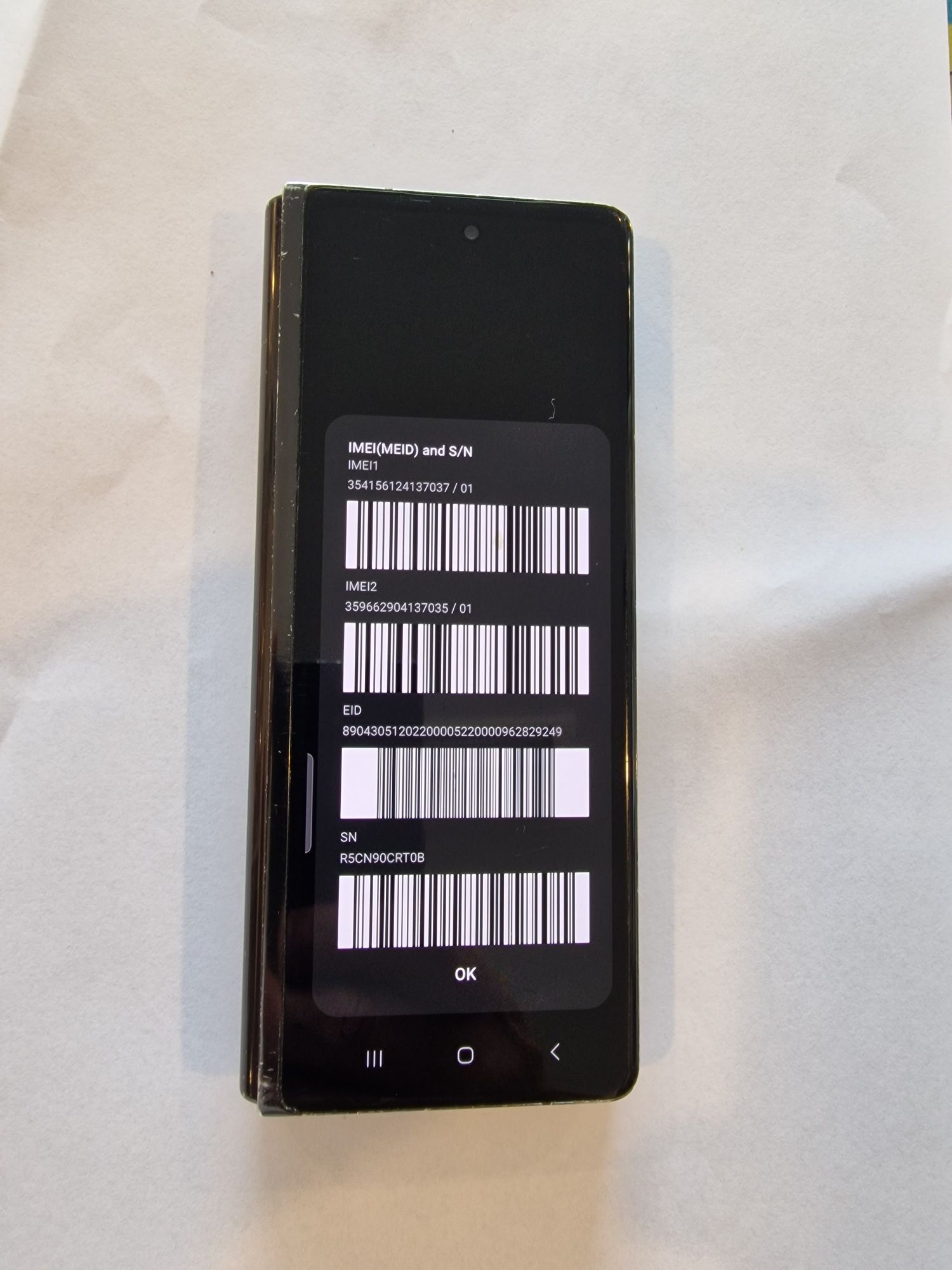Samsung galaxy Z fold 2 uszkodzony wew.lcd fakrura VAT reszta sprawna