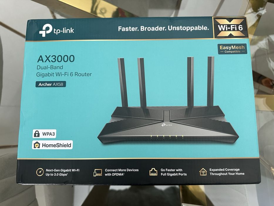 Router TP-link ax 58 + repetidor TP-link RE200