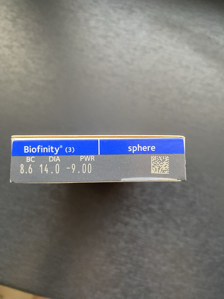 Лiнзи контактнi Biofinity -9.00 +0.00 d14.0 8.6