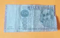 Stary banknot 1000 lire lirów Włochy 1982 antyk