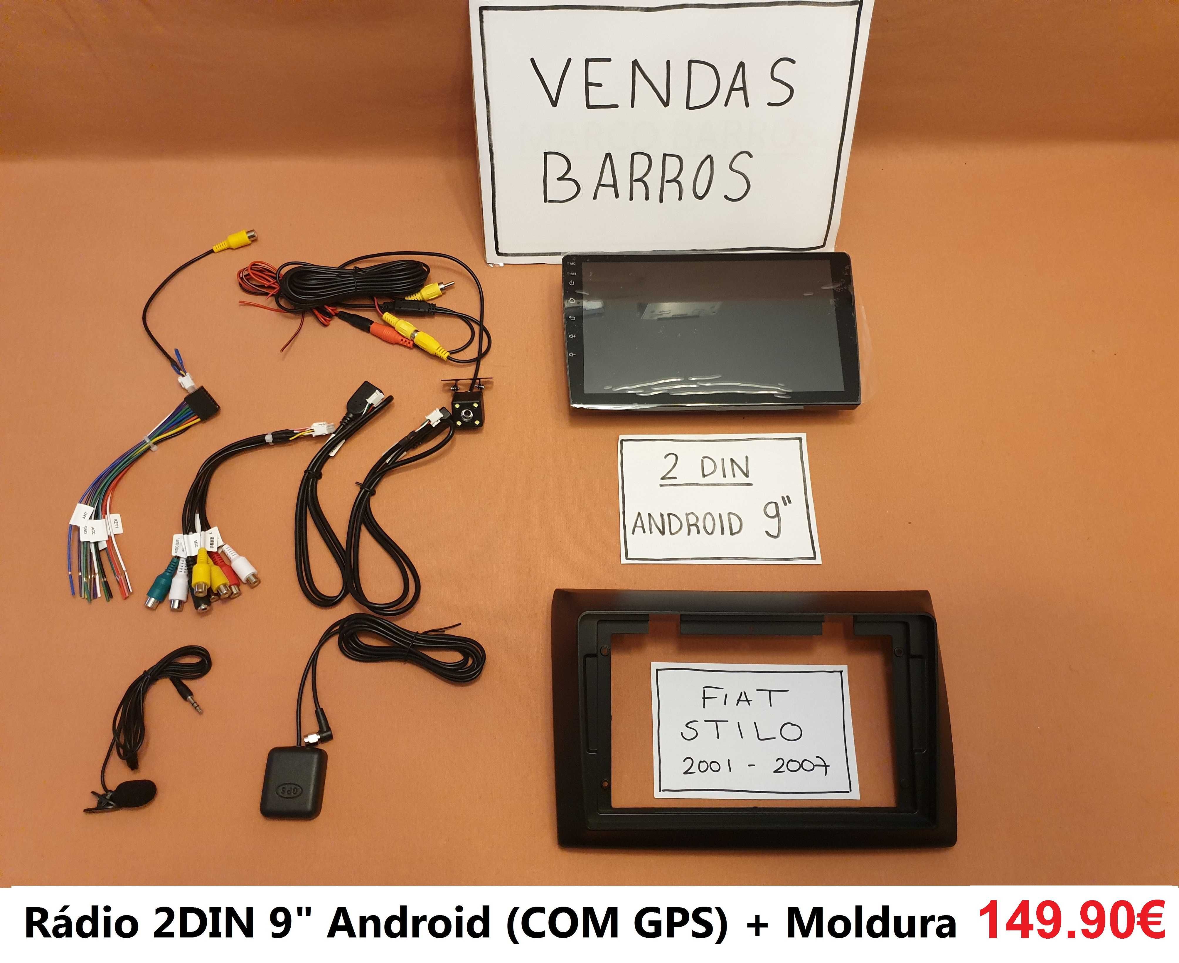 (NOVO) Rádio 2DIN • Fiat STILO (De 2001 a 2007) • Android GPS [4+32GB]