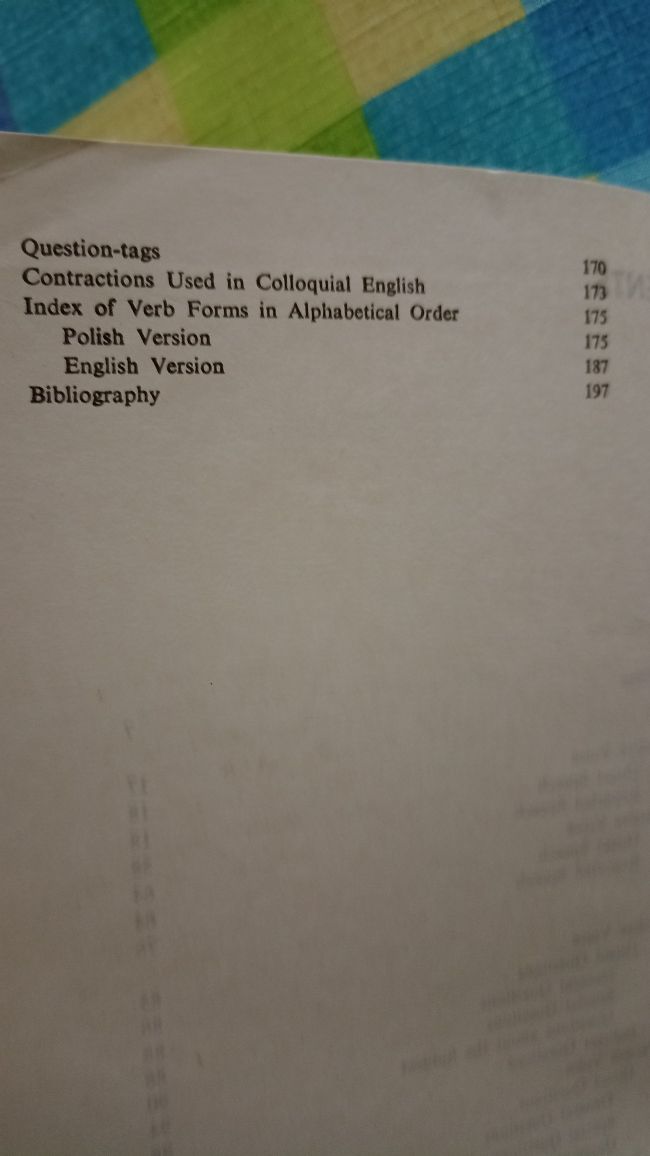 A glossary of Polish and English Verb Forms