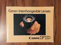 Catálogo Objectivas Canon FD