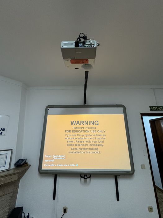 Quadro interativo netboard + projector Epson