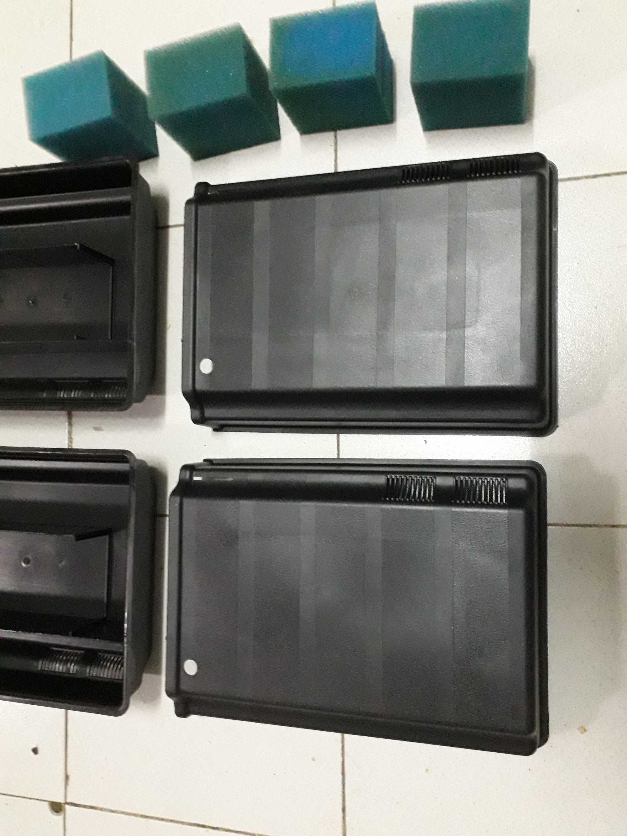 Caixas de decantação para filtro