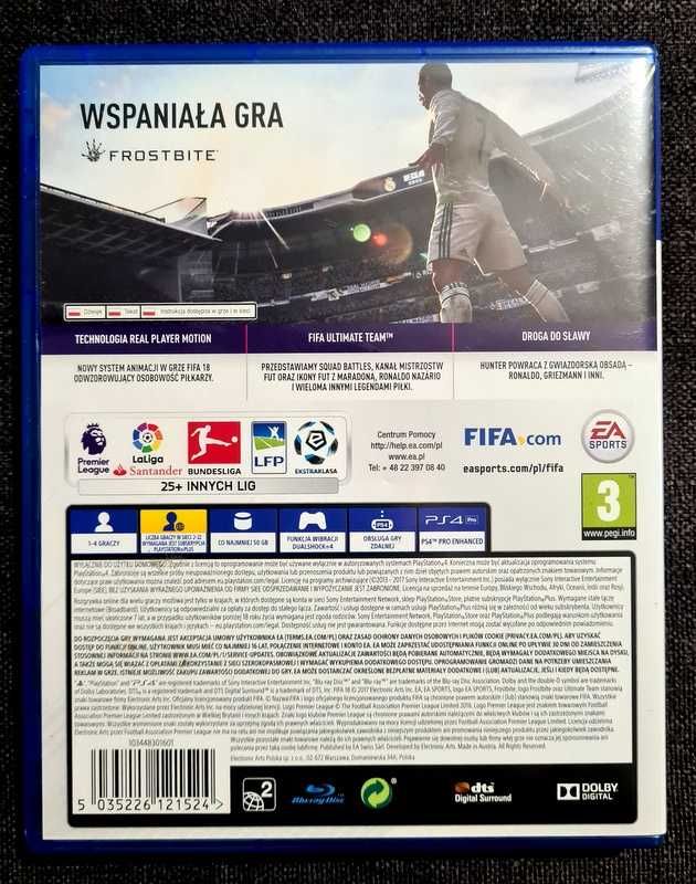 Gra FIFA 18 gra na PS4/PS5