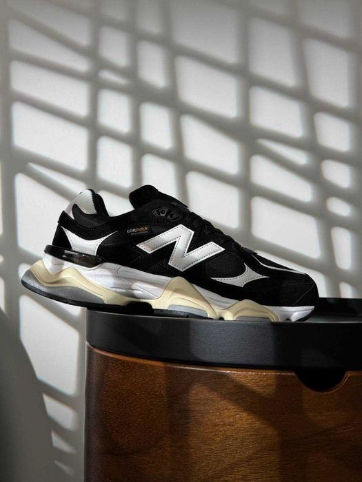 New Balance 9060 Cordura Black Beige (36-46) термо кросівки Нью Беланс