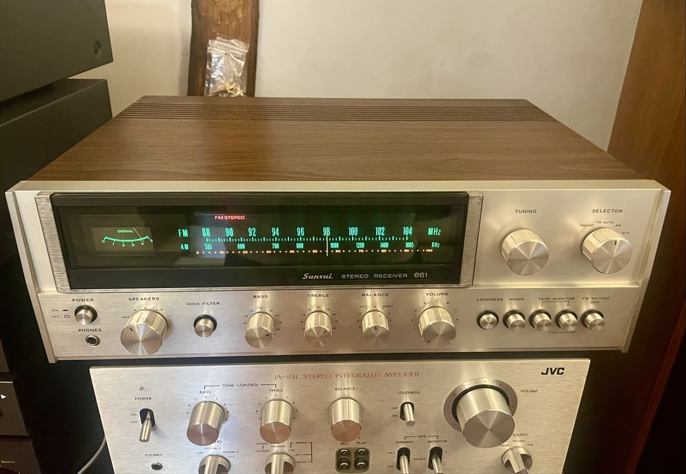Amplituner SANSUI 661 vintage  piekny oryginał bdb  dzwięk