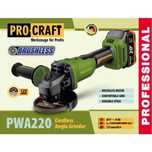Акумуляторна болгарка Procraft PWA220