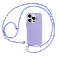 Strap Silicone Case Do Iphone 14 Pro Wzór 1 Fioletowy