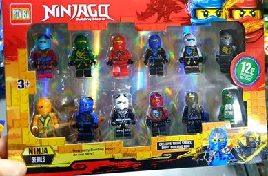 Super zestaw Ninja figurki klocki zabawa na 102