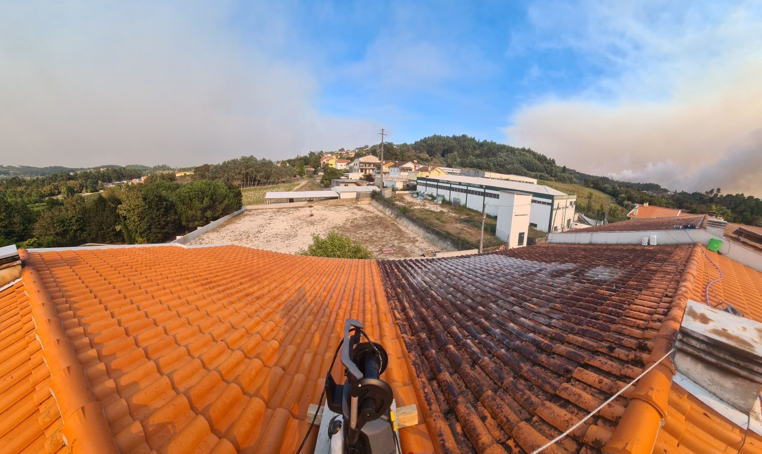 Limpeza de telhados e pavimentos