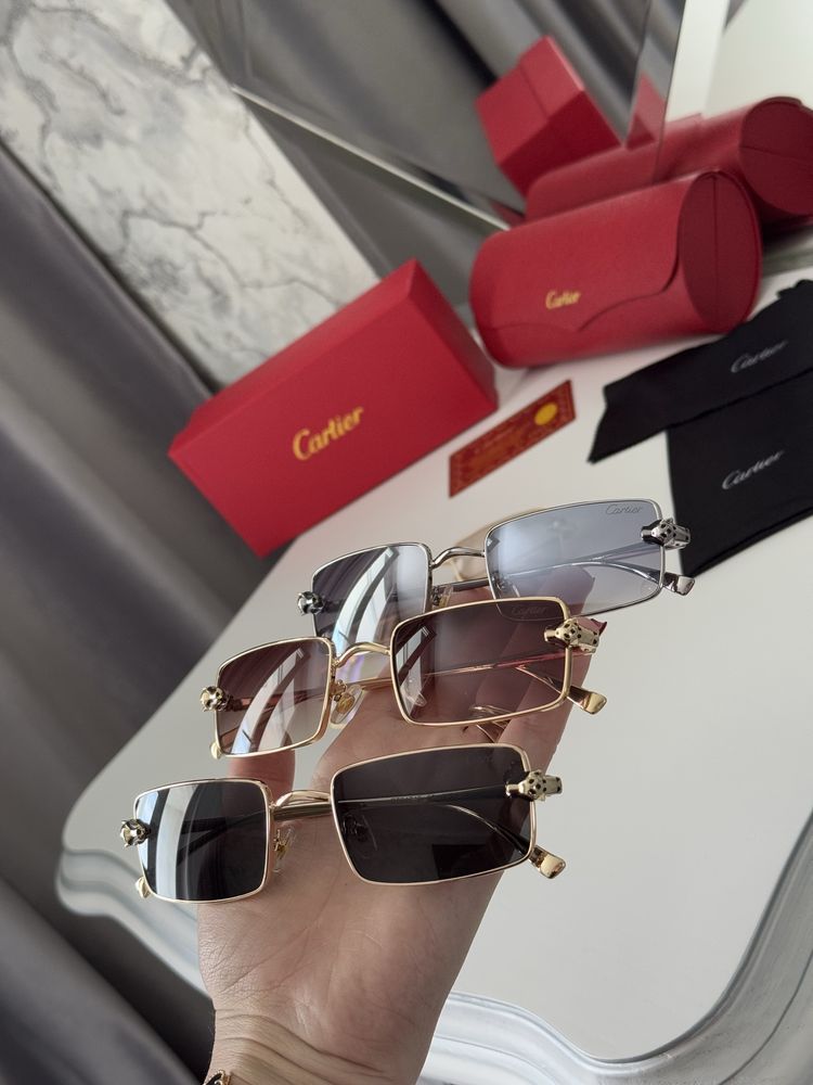 Солнцезащитные очки cartier тренд 2025 в оправе