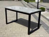 Stolik kamienny granitowy 140x70x74 cm z loftowym stelażem